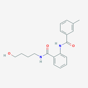 molecular formula C19H22N2O3 B505027 N-(4-hydroxybutyl)-2-[(3-methylbenzoyl)amino]benzamide 