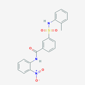 3-{[(2-methylphenyl)amino]sulfonyl}-N-(2-nitrophenyl)benzamide