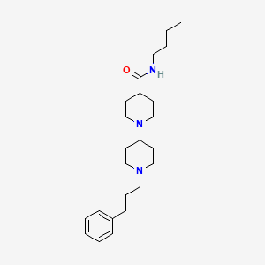 molecular formula C24H39N3O B5050278 N-butyl-1'-(3-phenylpropyl)-1,4'-bipiperidine-4-carboxamide 