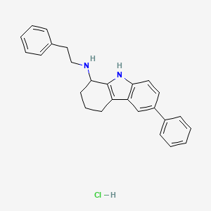 molecular formula C26H27ClN2 B5050308 6-phenyl-N-(2-phenylethyl)-2,3,4,9-tetrahydro-1H-carbazol-1-amine hydrochloride 