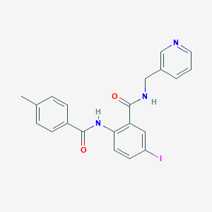 5-iodo-2-[(4-methylbenzoyl)amino]-N-(3-pyridinylmethyl)benzamide