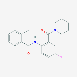 N-[4-iodo-2-(piperidin-1-ylcarbonyl)phenyl]-2-methylbenzamide
