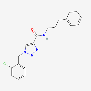 1-(2-chlorobenzyl)-N-(3-phenylpropyl)-1H-1,2,3-triazole-4-carboxamide