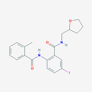 5-iodo-2-[(2-methylbenzoyl)amino]-N-(tetrahydrofuran-2-ylmethyl)benzamide