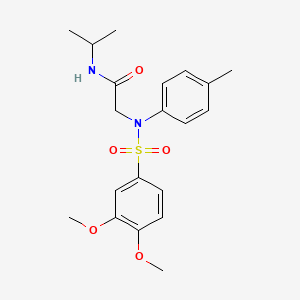 N~2~-[(3,4-dimethoxyphenyl)sulfonyl]-N~1~-isopropyl-N~2~-(4-methylphenyl)glycinamide