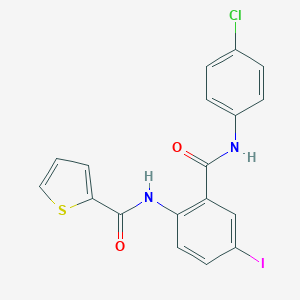 N-{2-[(4-chloroanilino)carbonyl]-4-iodophenyl}thiophene-2-carboxamide