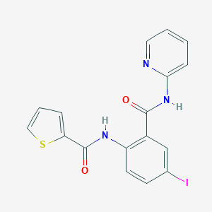 N-[4-iodo-2-(pyridin-2-ylcarbamoyl)phenyl]thiophene-2-carboxamide