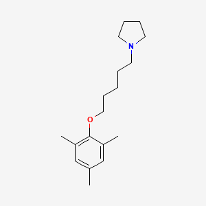 molecular formula C18H29NO B5050474 1-[5-(mesityloxy)pentyl]pyrrolidine 