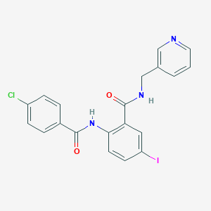 2-[(4-chlorobenzoyl)amino]-5-iodo-N-(3-pyridinylmethyl)benzamide