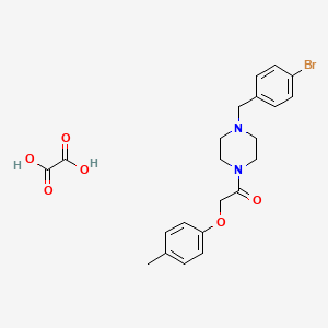 molecular formula C22H25BrN2O6 B5050503 1-(4-bromobenzyl)-4-[(4-methylphenoxy)acetyl]piperazine oxalate 
