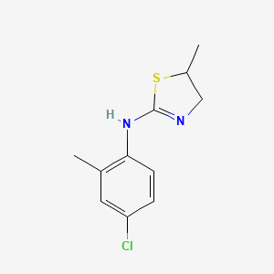 molecular formula C11H13ClN2S B5050547 N-(4-chloro-2-methylphenyl)-5-methyl-4,5-dihydro-1,3-thiazol-2-amine 
