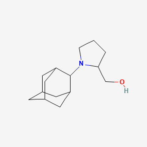 molecular formula C15H25NO B5050548 [1-(2-adamantyl)-2-pyrrolidinyl]methanol 