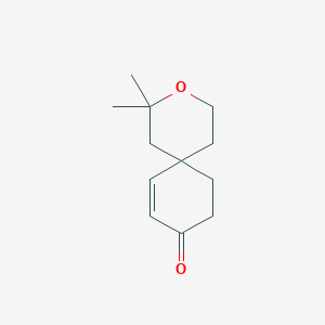 molecular formula C12H18O2 B5050554 2,2-dimethyl-3-oxaspiro[5.5]undec-7-en-9-one 