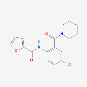 N-[4-chloro-2-(1-piperidinylcarbonyl)phenyl]-2-furamide