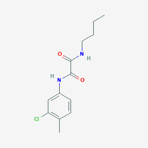 molecular formula C13H17ClN2O2 B5050584 N-butyl-N'-(3-chloro-4-methylphenyl)ethanediamide 