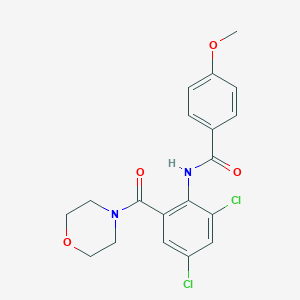 N-[2,4-dichloro-6-(4-morpholinylcarbonyl)phenyl]-4-methoxybenzamide