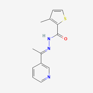 molecular formula C13H13N3OS B5050652 3-methyl-N'-[1-(3-pyridinyl)ethylidene]-2-thiophenecarbohydrazide 