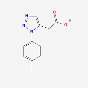molecular formula C11H11N3O2 B5050684 [1-(4-methylphenyl)-1H-1,2,3-triazol-5-yl]acetic acid 