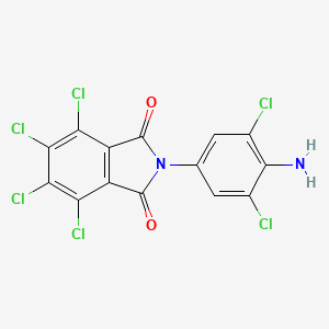 molecular formula C14H4Cl6N2O2 B5050694 2-(4-amino-3,5-dichlorophenyl)-4,5,6,7-tetrachloro-1H-isoindole-1,3(2H)-dione 