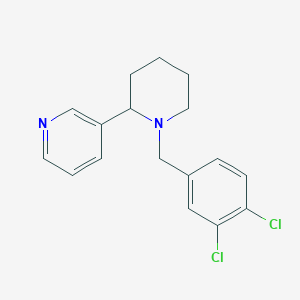 molecular formula C17H18Cl2N2 B5050730 3-[1-(3,4-dichlorobenzyl)-2-piperidinyl]pyridine 