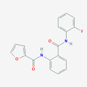 N-{2-[(2-fluoroanilino)carbonyl]phenyl}-2-furamide