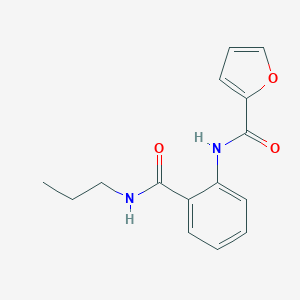 molecular formula C15H16N2O3 B505077 N-[2-(propylcarbamoyl)phenyl]furan-2-carboxamide 