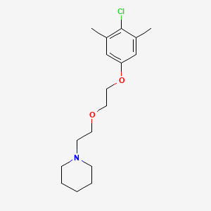 molecular formula C17H26ClNO2 B5050773 1-{2-[2-(4-chloro-3,5-dimethylphenoxy)ethoxy]ethyl}piperidine 