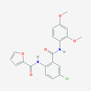 N-[4-chloro-2-[(2,4-dimethoxyanilino)-oxomethyl]phenyl]-2-furancarboxamide