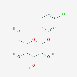 molecular formula C12H15ClO6 B5050844 3-chlorophenyl hexopyranoside 