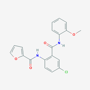 N-{4-chloro-2-[(2-methoxyanilino)carbonyl]phenyl}-2-furamide