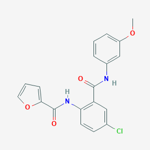 N-{4-chloro-2-[(3-methoxyphenyl)carbamoyl]phenyl}furan-2-carboxamide