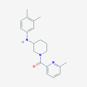 N-(3,4-dimethylphenyl)-1-[(6-methyl-2-pyridinyl)carbonyl]-3-piperidinamine