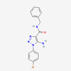 molecular formula C16H14BrN5O B5050919 5-amino-N-benzyl-1-(4-bromophenyl)-1H-1,2,3-triazole-4-carboxamide 