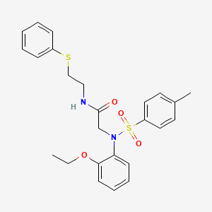 N~2~-(2-ethoxyphenyl)-N~2~-[(4-methylphenyl)sulfonyl]-N~1~-[2-(phenylthio)ethyl]glycinamide