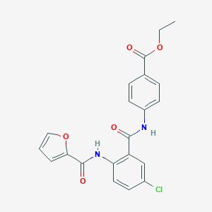 Ethyl 4-[({5-chloro-2-[(furan-2-ylcarbonyl)amino]phenyl}carbonyl)amino]benzoate