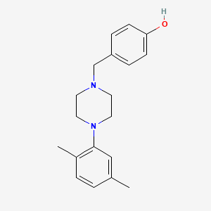 molecular formula C19H24N2O B5050934 4-{[4-(2,5-dimethylphenyl)-1-piperazinyl]methyl}phenol 