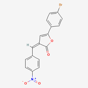 molecular formula C17H10BrNO4 B5050937 5-(4-bromophenyl)-3-(4-nitrobenzylidene)-2(3H)-furanone 