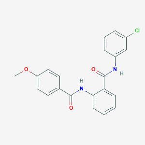 N-(3-chlorophenyl)-2-[(4-methoxybenzoyl)amino]benzamide