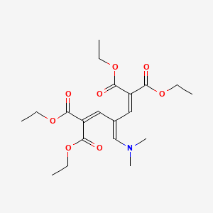 molecular formula C20H29NO8 B5050945 tetraethyl 3-[(dimethylamino)methylene]-1,4-pentadiene-1,1,5,5-tetracarboxylate 