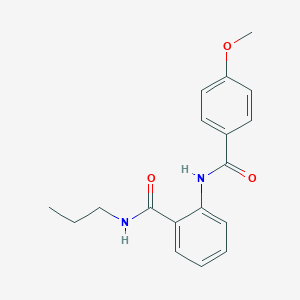 2-[(4-methoxybenzoyl)amino]-N-propylbenzamide