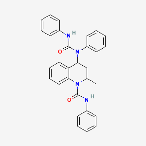 4-[(anilinocarbonyl)(phenyl)amino]-2-methyl-N-phenyl-3,4-dihydro-1(2H)-quinolinecarboxamide