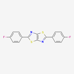 molecular formula C16H8F2N2S2 B5050968 2,5-bis(4-fluorophenyl)[1,3]thiazolo[5,4-d][1,3]thiazole 