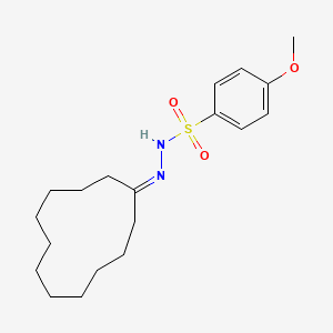 molecular formula C19H30N2O3S B5050973 N'-cyclododecylidene-4-methoxybenzenesulfonohydrazide 