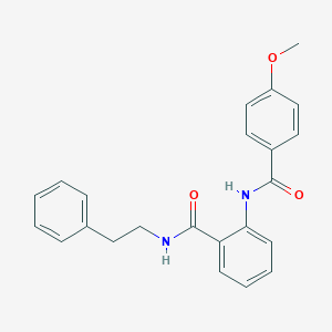 molecular formula C23H22N2O3 B505099 2-[(4-methoxybenzoyl)amino]-N-(2-phenylethyl)benzamide 