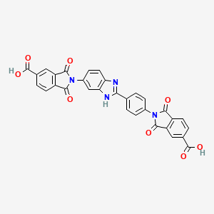 2-{4-[6-(5-carboxy-1,3-dioxo-1,3-dihydro-2H-isoindol-2-yl)-1H-benzimidazol-2-yl]phenyl}-1,3-dioxo-5-isoindolinecarboxylic acid