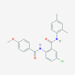 molecular formula C23H21ClN2O3 B505101 5-chloro-N-(2,4-dimethylphenyl)-2-[(4-methoxybenzoyl)amino]benzamide 