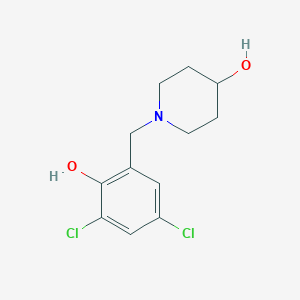 molecular formula C12H15Cl2NO2 B5051028 1-(3,5-dichloro-2-hydroxybenzyl)-4-piperidinol 