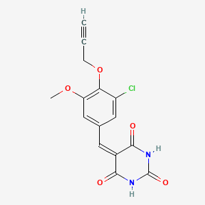 5-[3-chloro-5-methoxy-4-(2-propyn-1-yloxy)benzylidene]-2,4,6(1H,3H,5H)-pyrimidinetrione