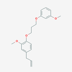 molecular formula C20H24O4 B5051060 4-allyl-2-methoxy-1-[3-(3-methoxyphenoxy)propoxy]benzene 