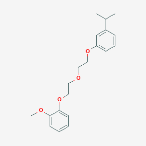 molecular formula C20H26O4 B5051087 1-{2-[2-(3-isopropylphenoxy)ethoxy]ethoxy}-2-methoxybenzene 